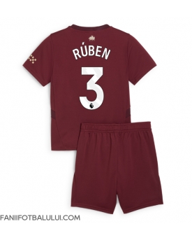 Manchester City Ruben Dias #3 Echipament de Fotbal Replică 2024-25 Copii Treilea (+ Șorturi)